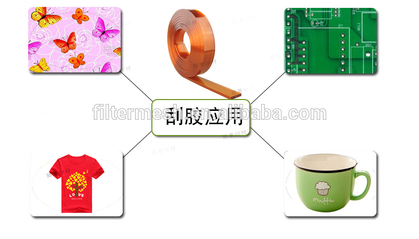 50-90 Duro Polyurethane Industrial Screen Printing Squeegee Rubber